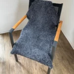 Dekorations und Sitz Fell lockig stylisch charcoal, moonlight, espresso