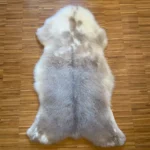 Dekorations und Sitz Fell vom Merino Coburger Fuchs Schecke feine Wolle einzigartig