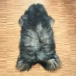 Dekorations Fell Schnucke Nordland langhaarig nordic style grau mit schwarzen Spitzen