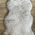 Dekorations und Sitz Fell Merino ansprechend platingrau