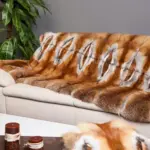 Decke aus Rotfuchsfell klassisch